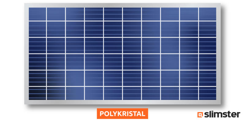 blauwe zonnepanelen